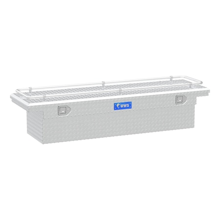 Uws 69" SINGLE LID FS LOW PROFILE TOOLBOX W/RAIL TBS-69-LP-R
